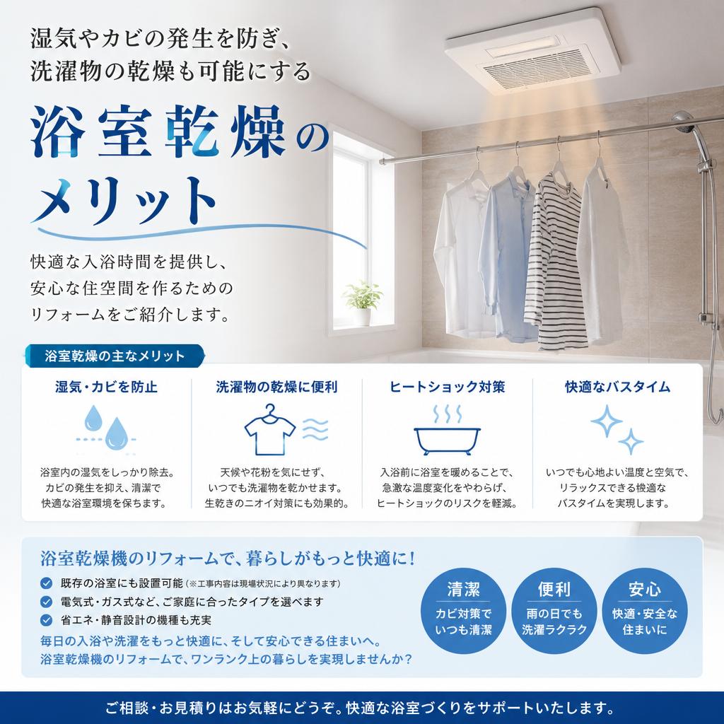 浴室乾燥設備の導入