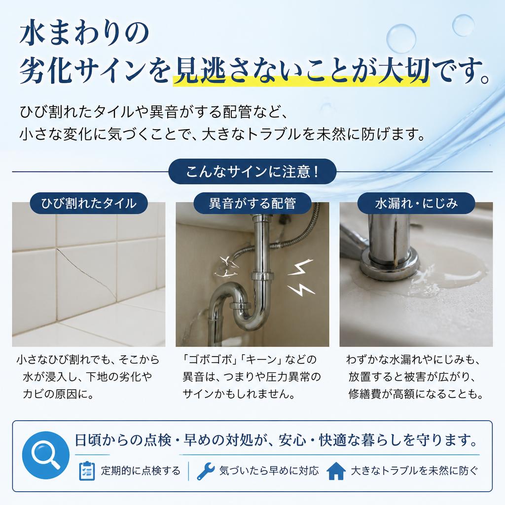 劣化のサインを見逃さない!
