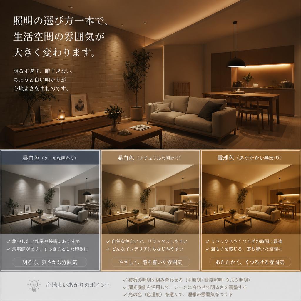 4. 照明で心地よい空間を演出